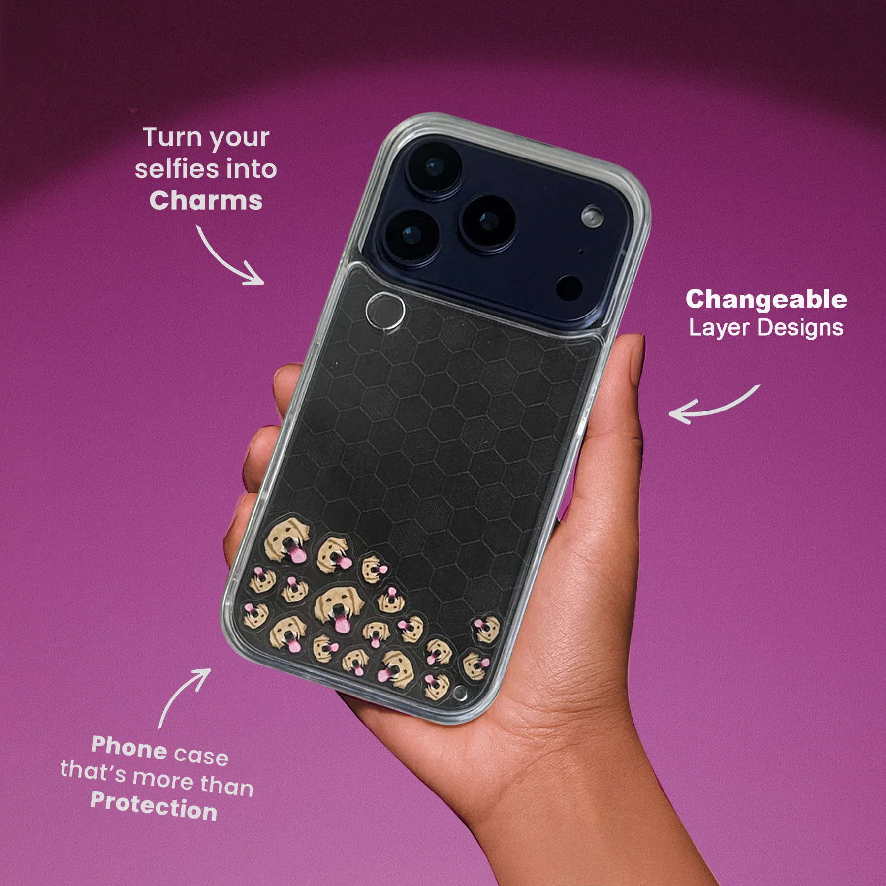 Shaker Case⢠š§ with Carbon Hive Case Design