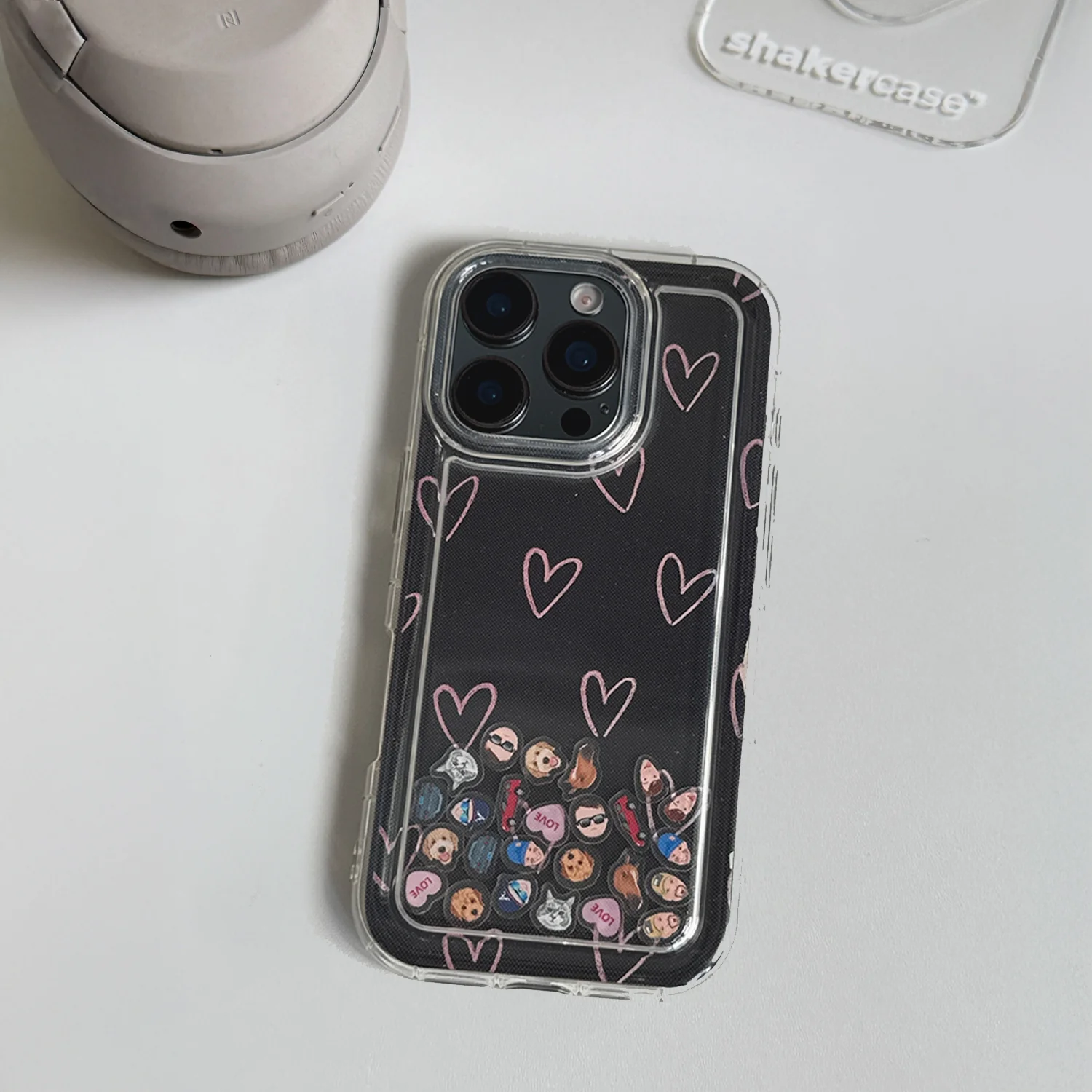 Shaker Case™ with Doodle Love Case Design - Image 3